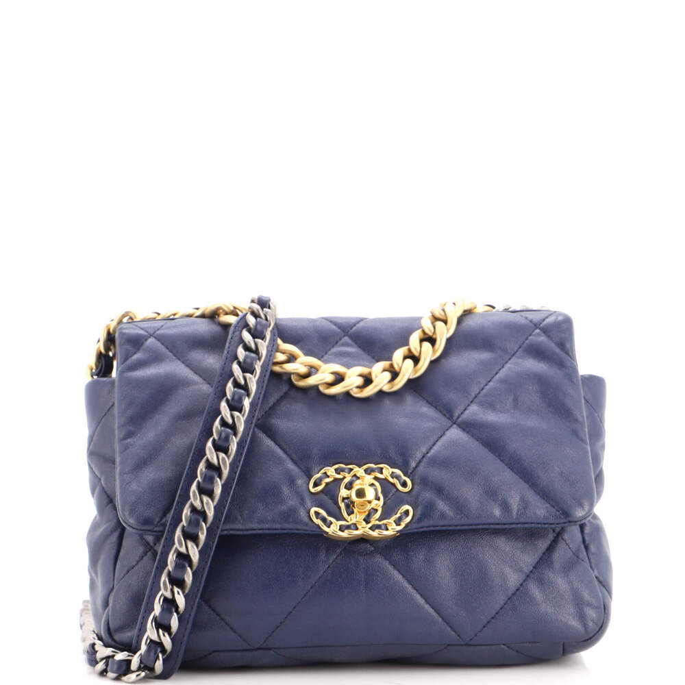 Chanel Medium 19 Flap Bag Quilted Leather